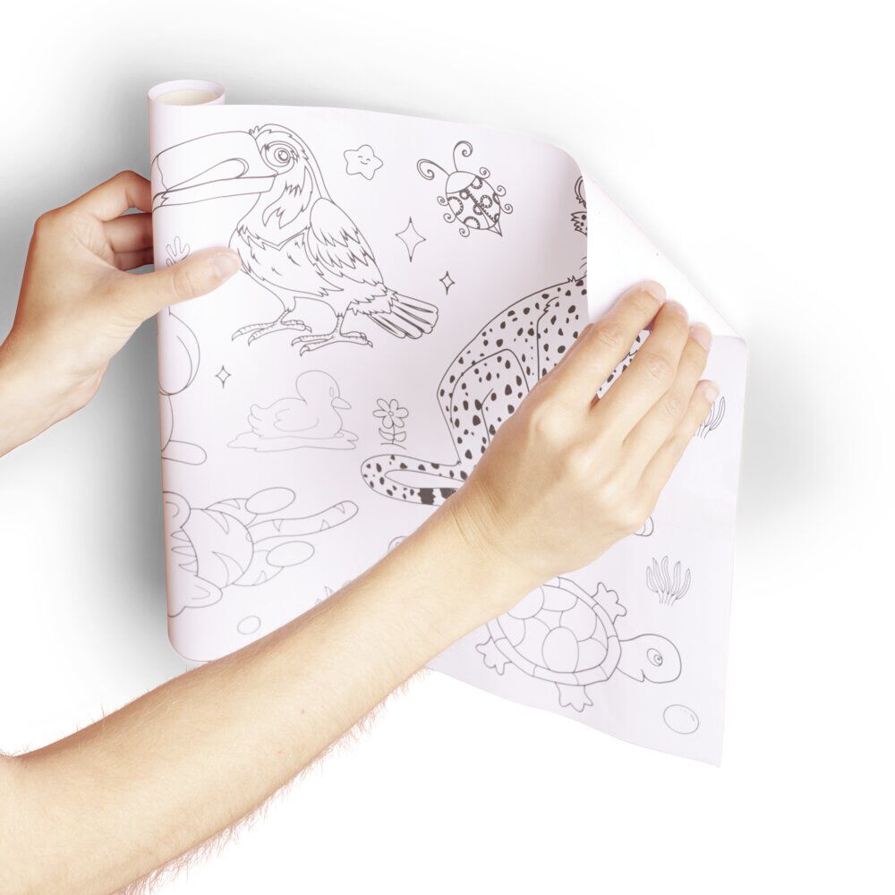 Coloriage en papier adhésif rouleau 2m