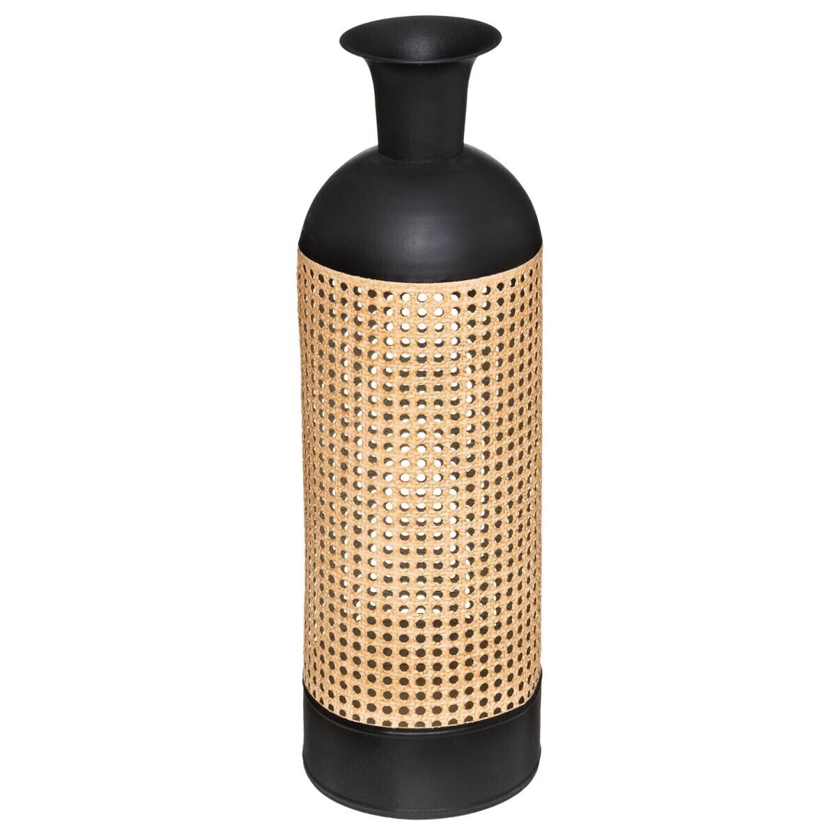 Vase "Arbela" Black metal, H.61 cm
