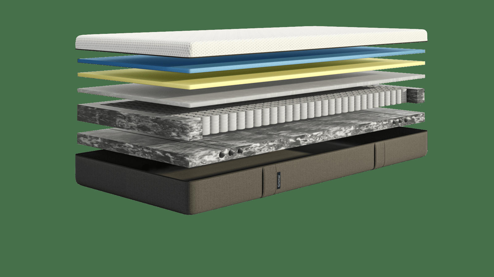 MATELAS HYBRIDE - Matelas Hybride 90x200 - ressorts ensachés et mémoire de forme