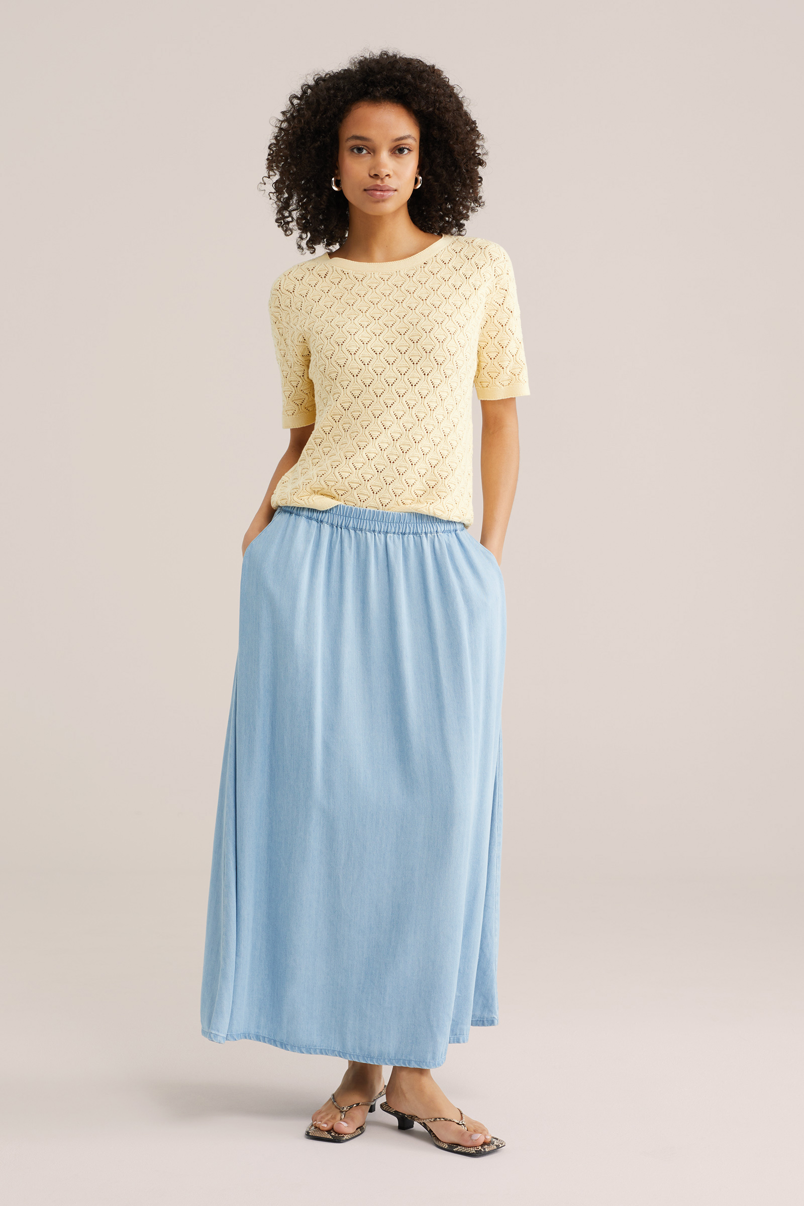 Dames ajour trui van biologisch katoen