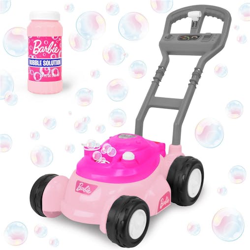 Barbie Bubble N Go Mower with 4oz Bottle - Pink / Blue