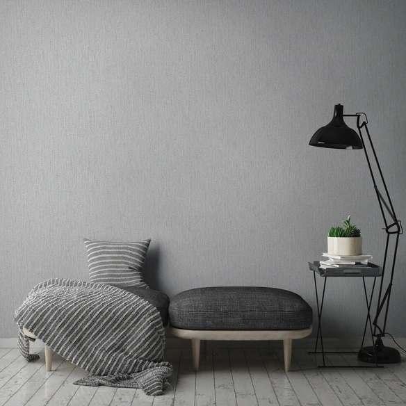 Vliestapete, BxL: 53 x 1005 cm, hellgrau/silber