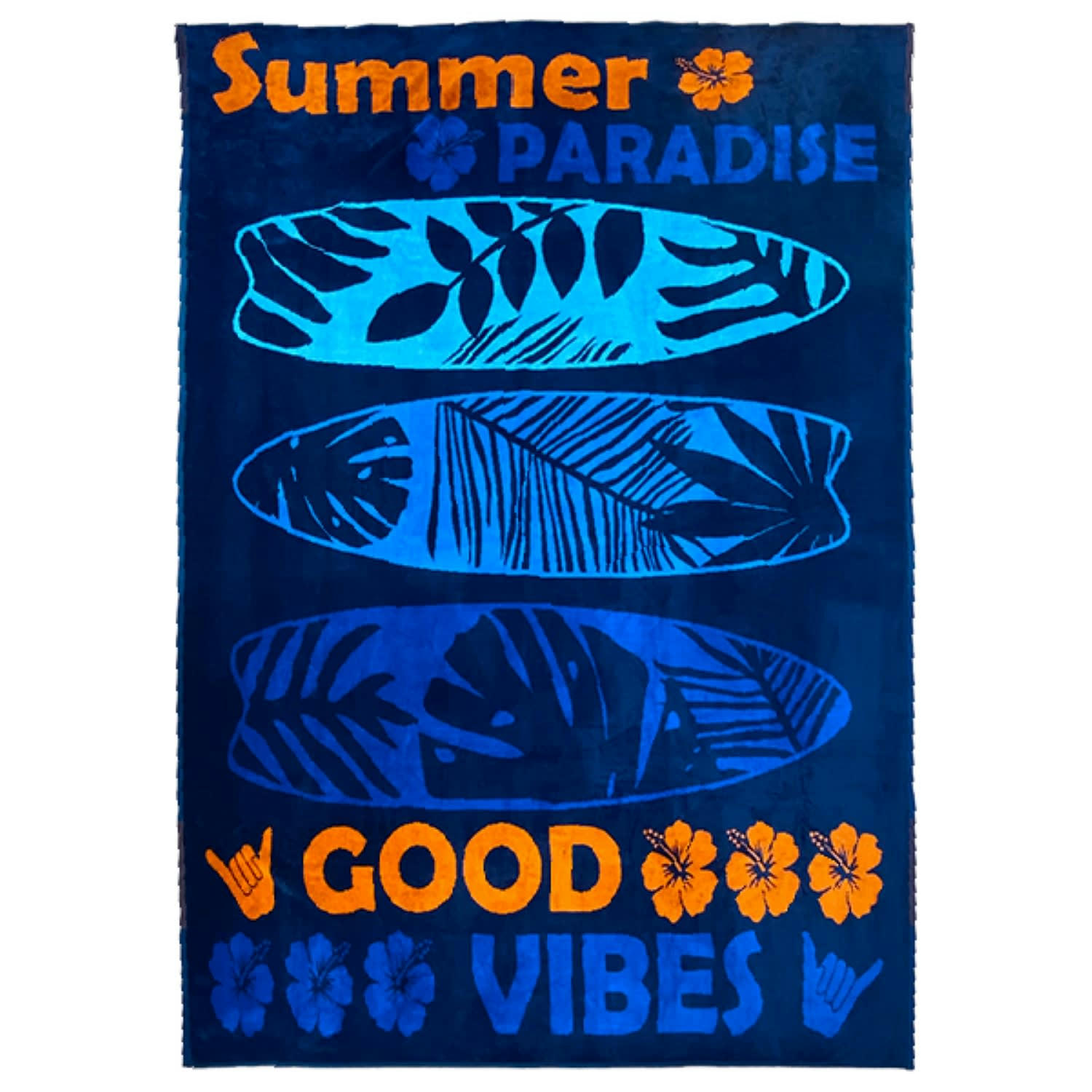 PLAGE - Serviette de plage éponge velours Jacquard Fairyland 140x180