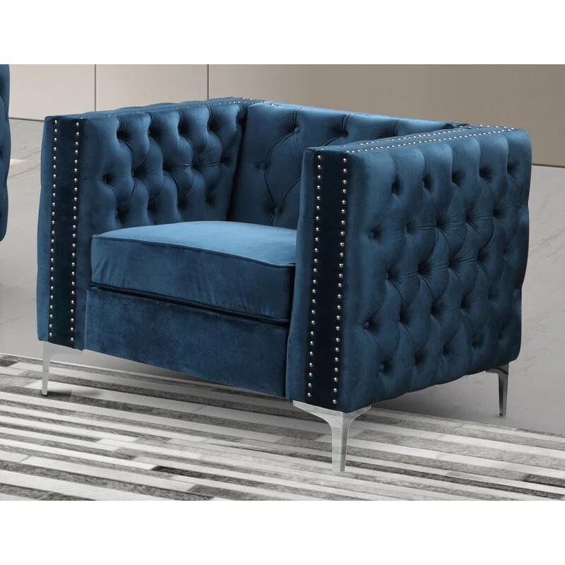 Best Master Furniture Camila Upholstered Living Room Arm Chair