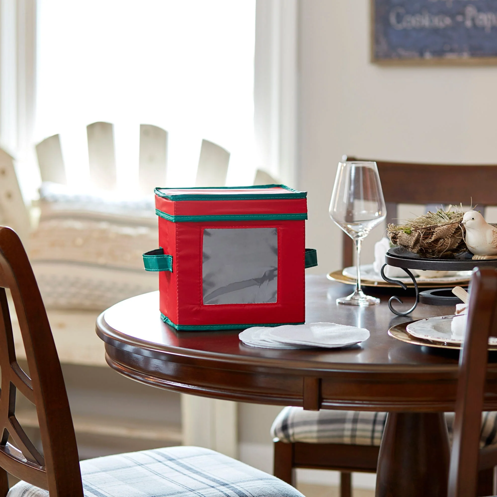 Household Essentials Holiday China Plate Storage Box