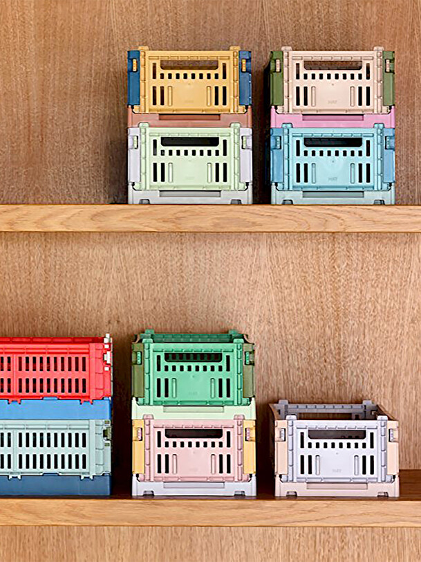 Panier colour crate s polypropylene recycle menthe - hay menthe