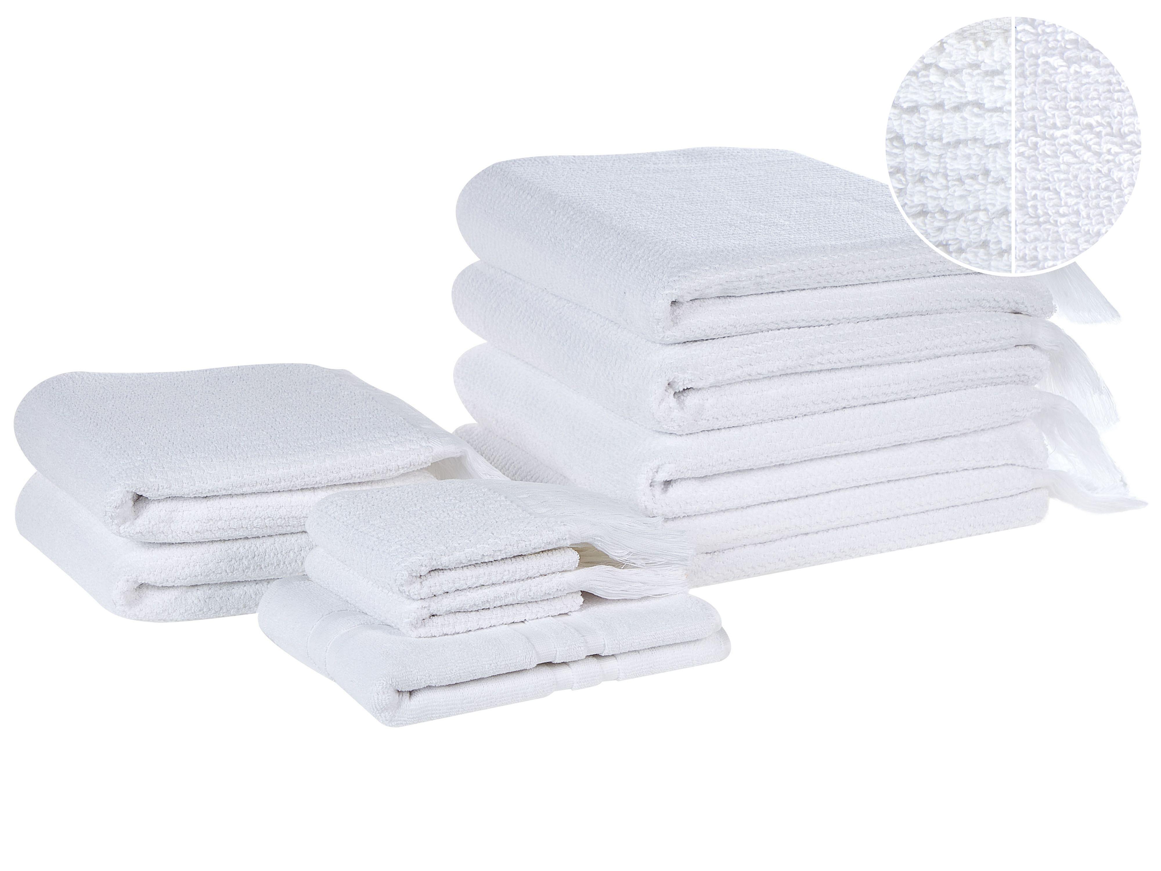 Set of 2 Towels ATIU Terry Cotton White