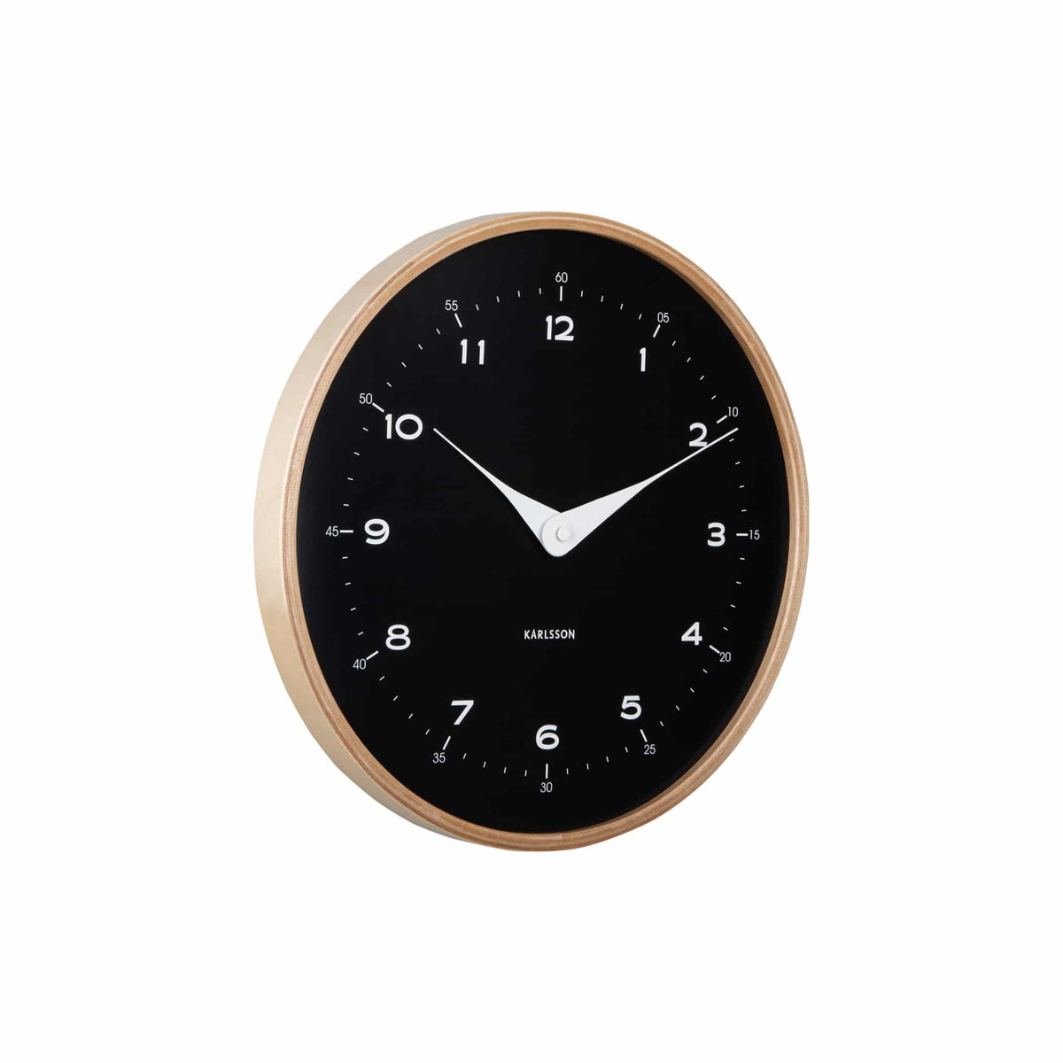 Karlsson wandklok Osado Dome - zwart - Ø30cm