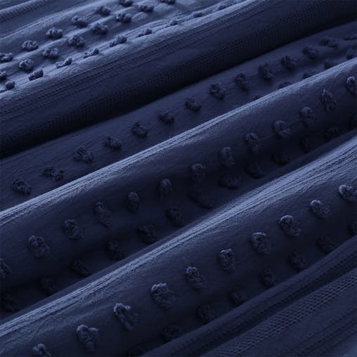 NNEDSZ Vintage Design Homewares Sans Sovci Bijou Blue Cotton Quilt Cover Set Queen