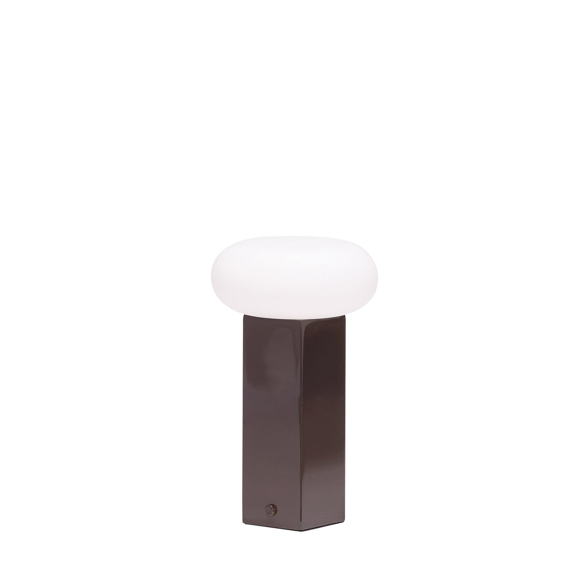 Hübsch draagbare lamp Low - glas/ijzer - 12x12xh20cm