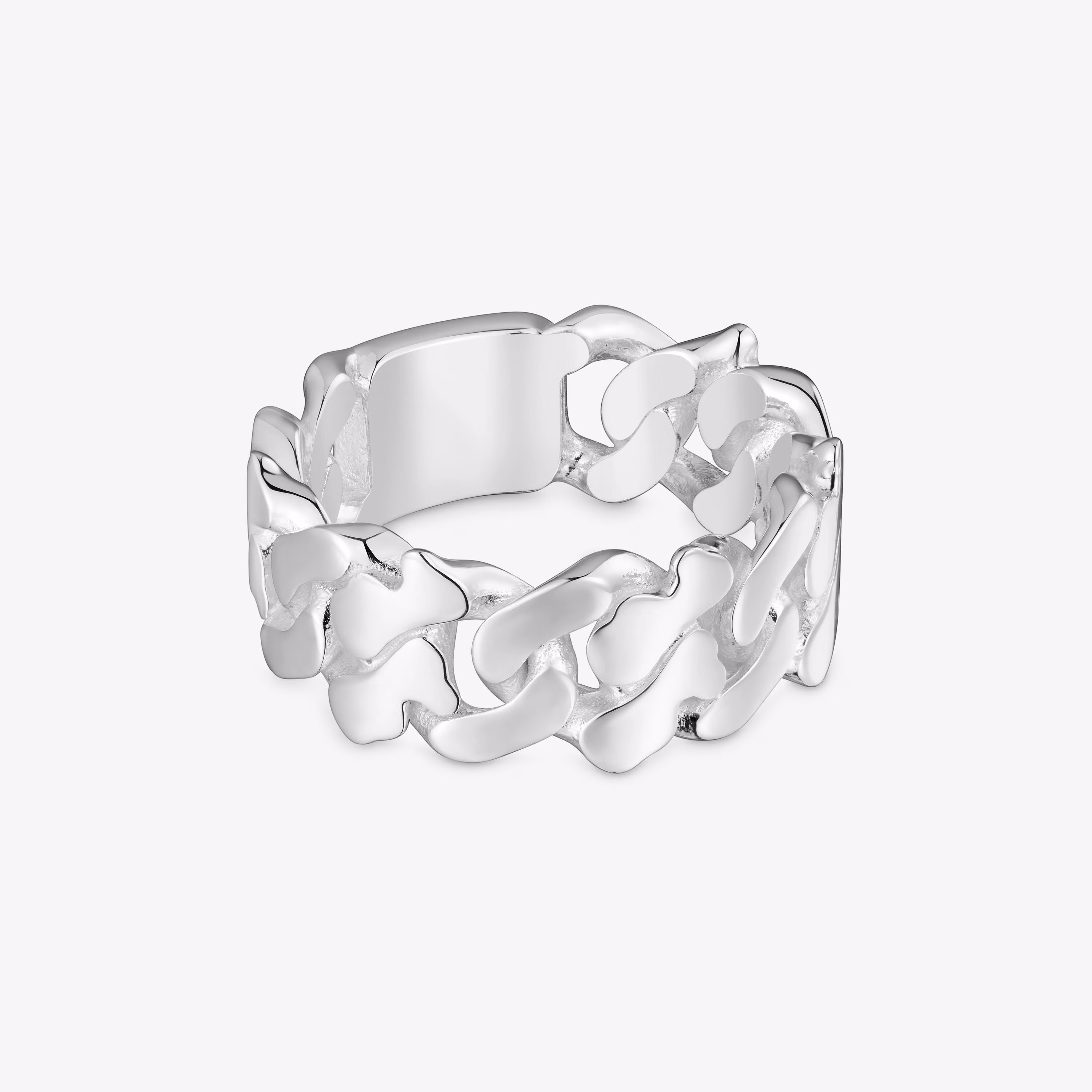 Anillo de plata 9 mm Bear's Chain