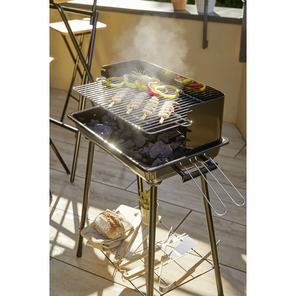 Barbecue à charbon Tucson métal noir