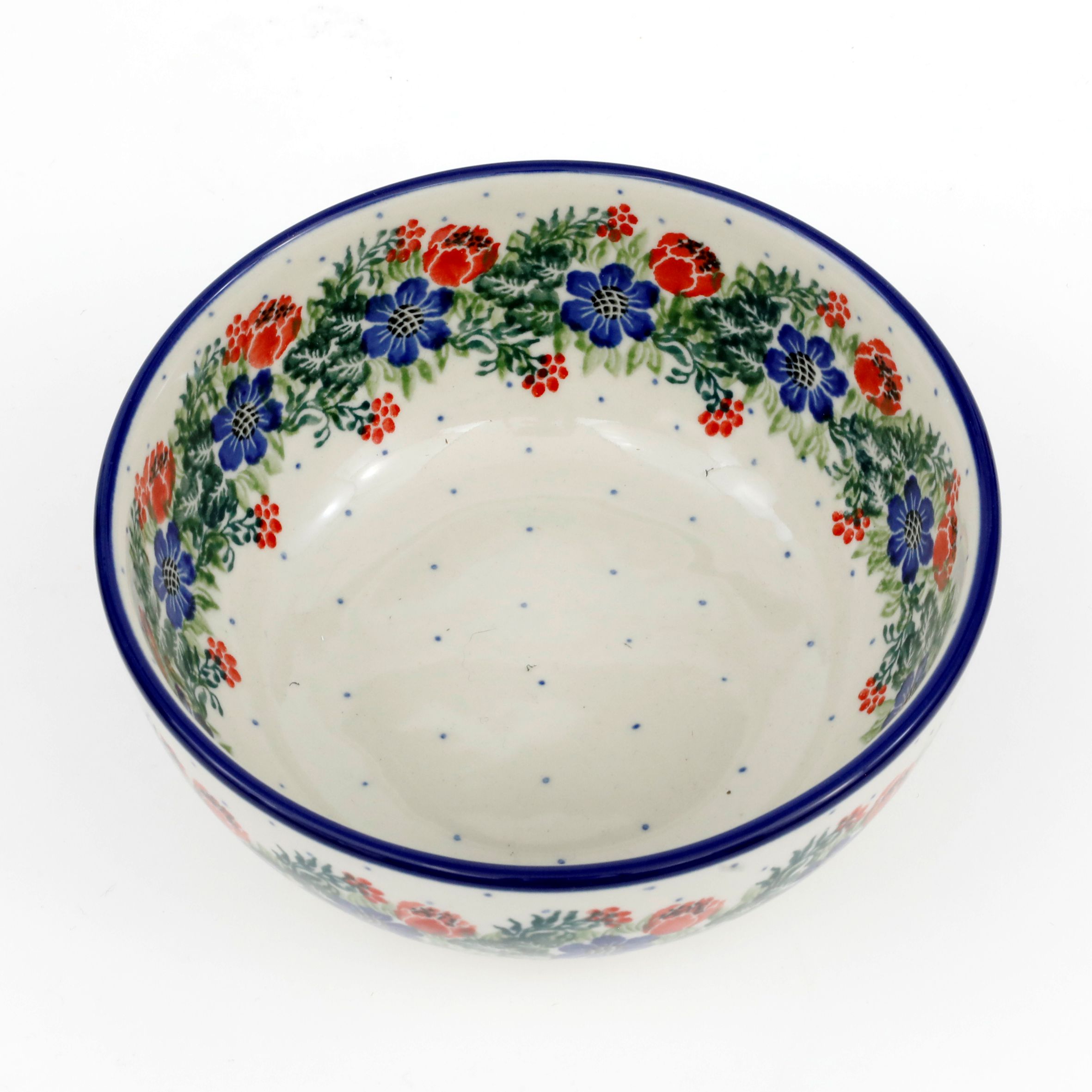 Miska ceramiczna C38 0,6l  1535X Czerwony wianuszek