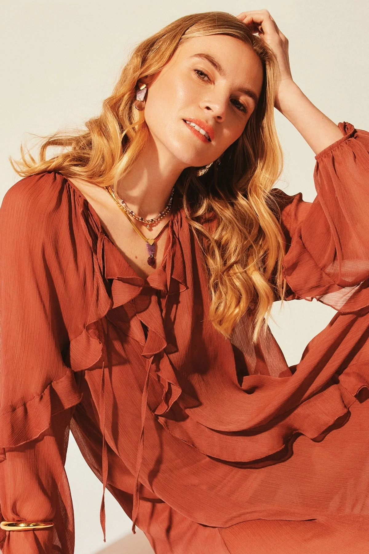 Phosphosiderite Semi Precious Stone Necklace