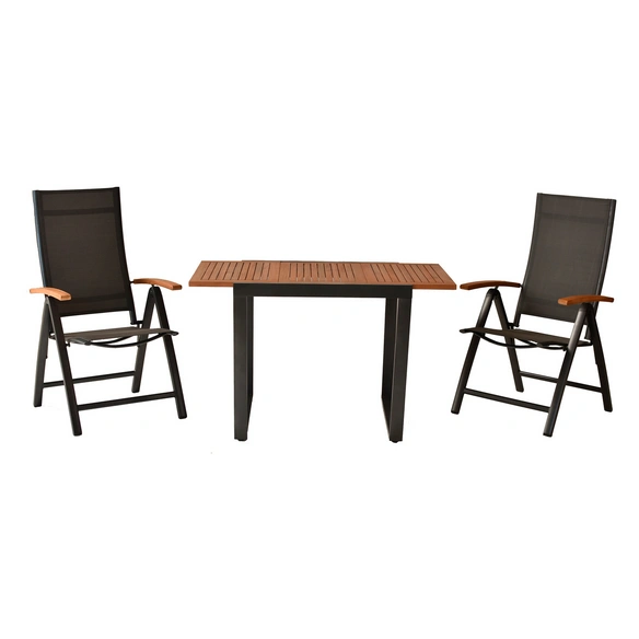 Gartenmöbel-Diningset »Toblino«, 3 tlg., 2 Sitzplätze, Aluminium