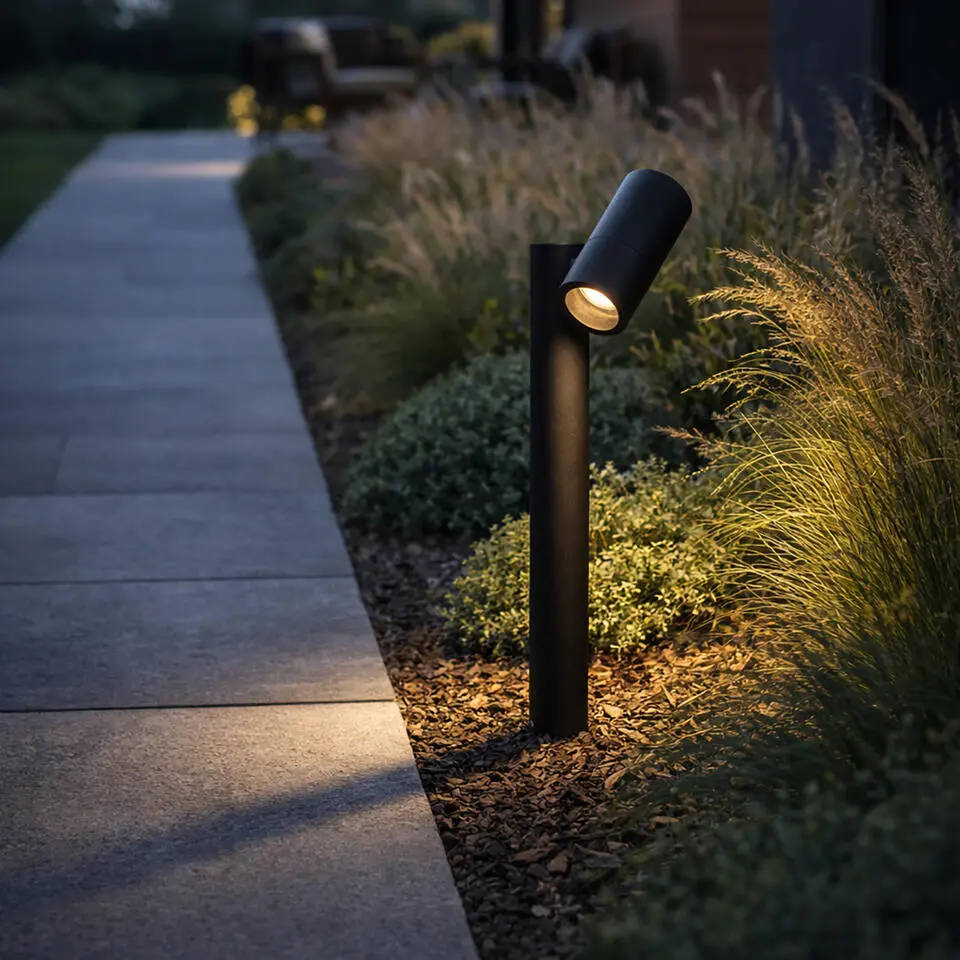 Qazqa sokkellamp duo zwart gu10