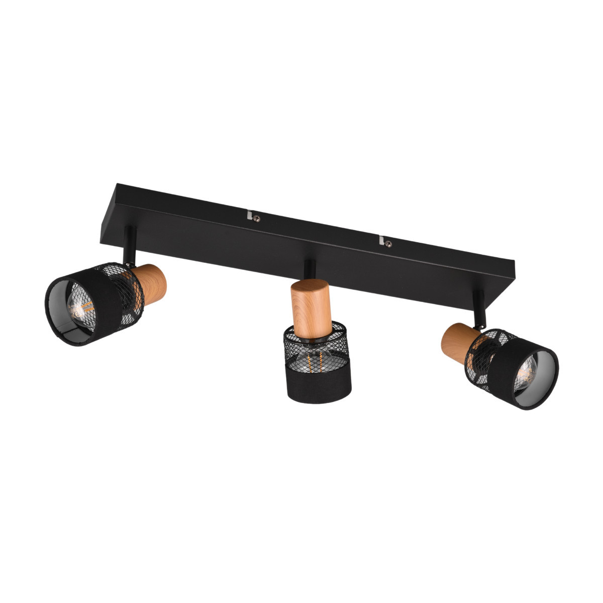 Spot listwa czarno-brązowy Nandini 3xE14x10W wym:17x8,5x58,5cm IP20 Trio