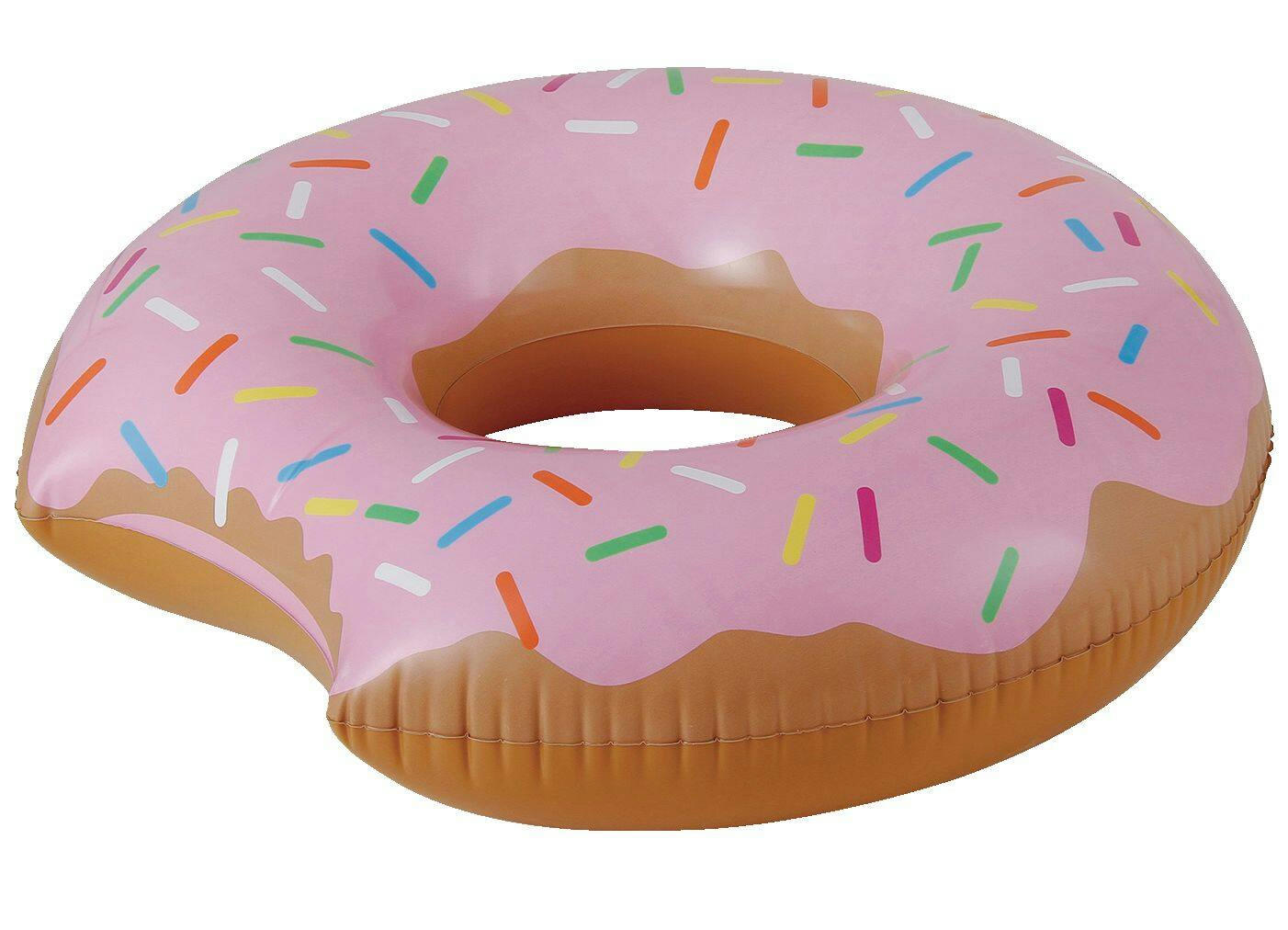 Stella & Finn Inflatable Donut Pool Swim Ring/Tube, 48-in