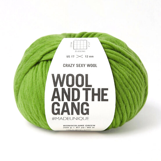 Wool and the Gang Wonderland Green Crazy Sexy Wool 200g