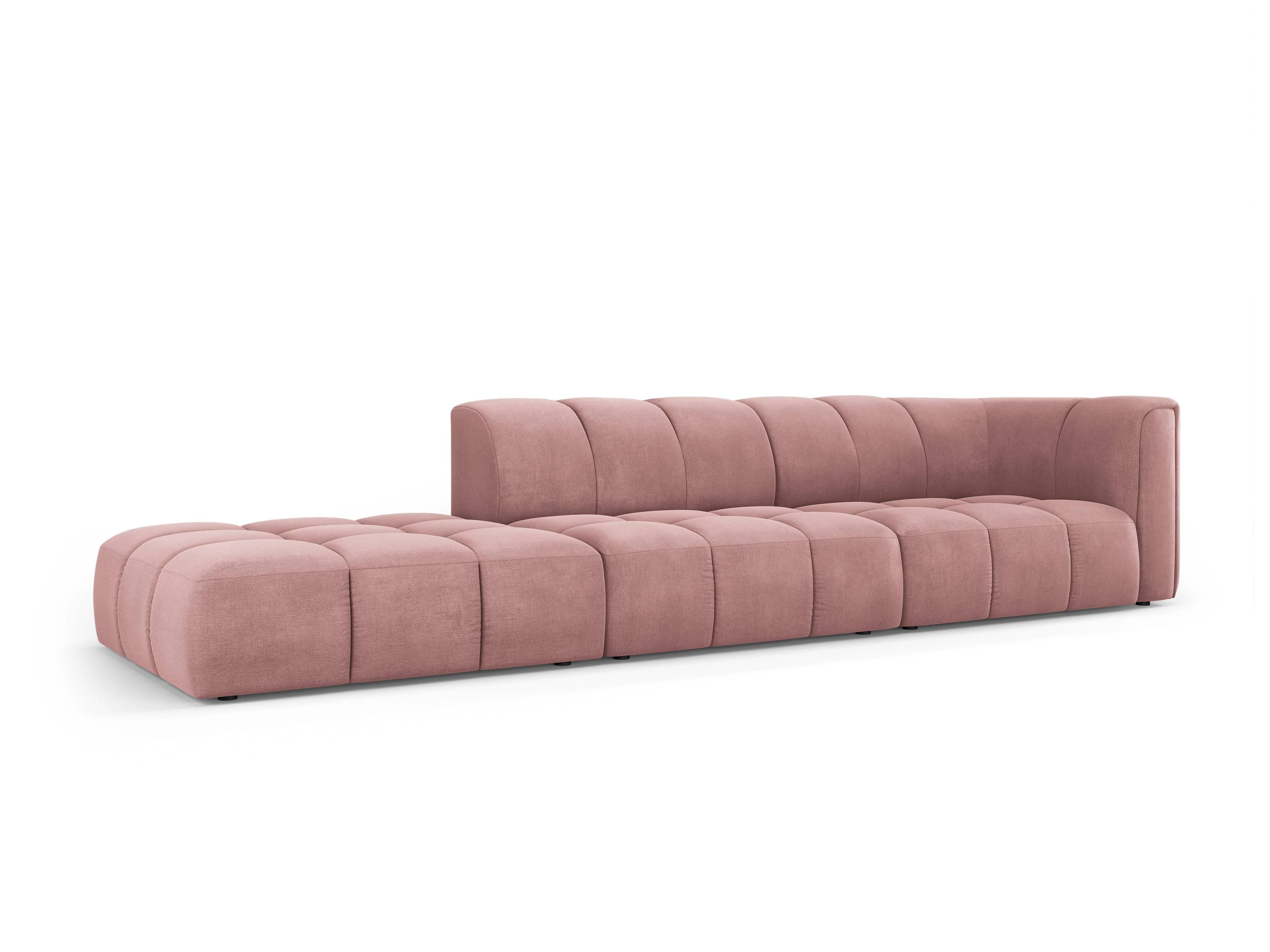 Hoekbank Francesca chenille links 4-zits