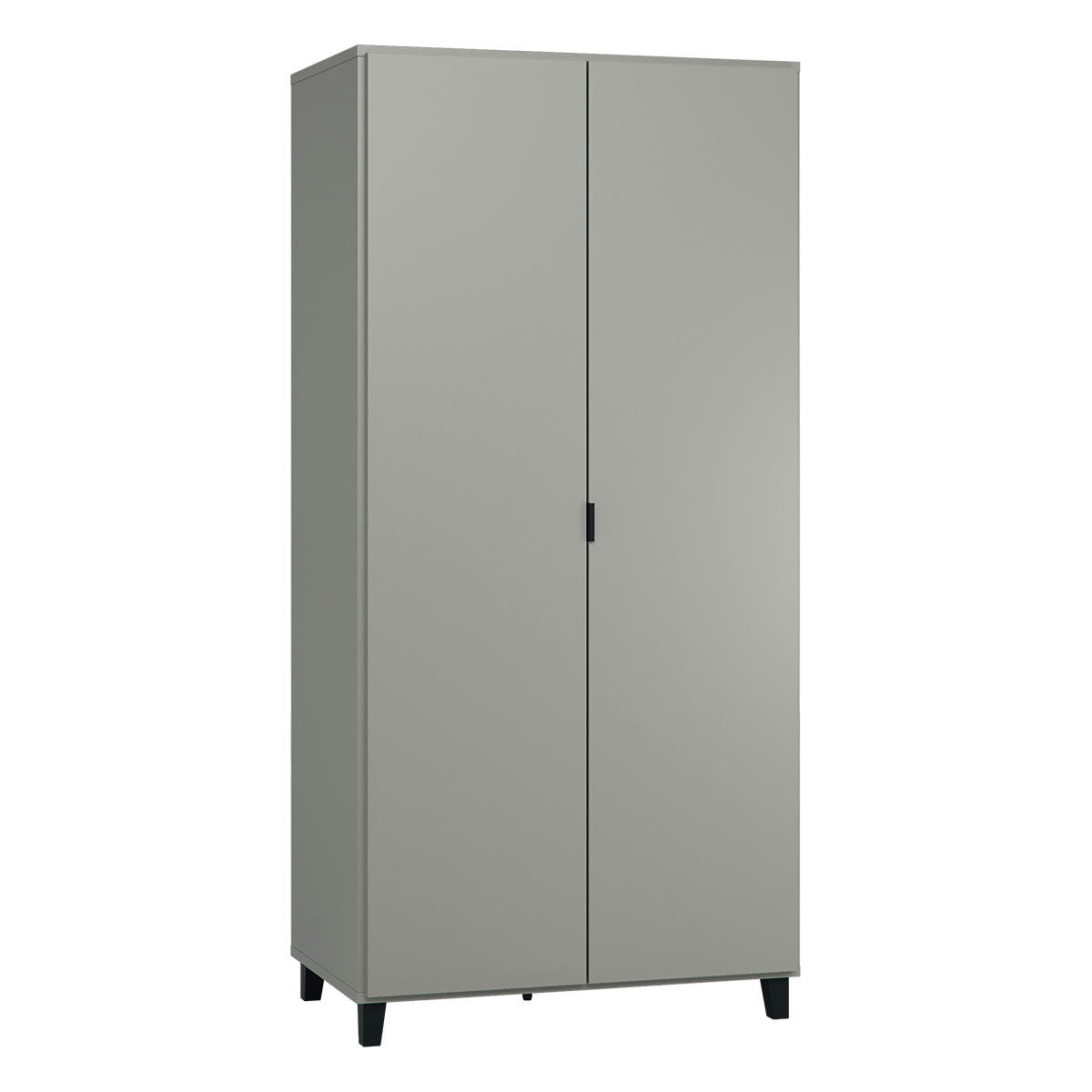 SIMPLE - Armoire 2 portes gris