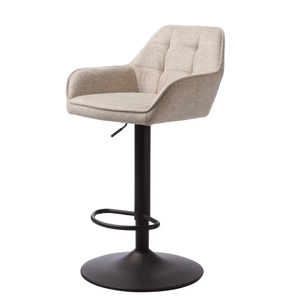 Nordic Home - Lanny barstoel geblokt - zand