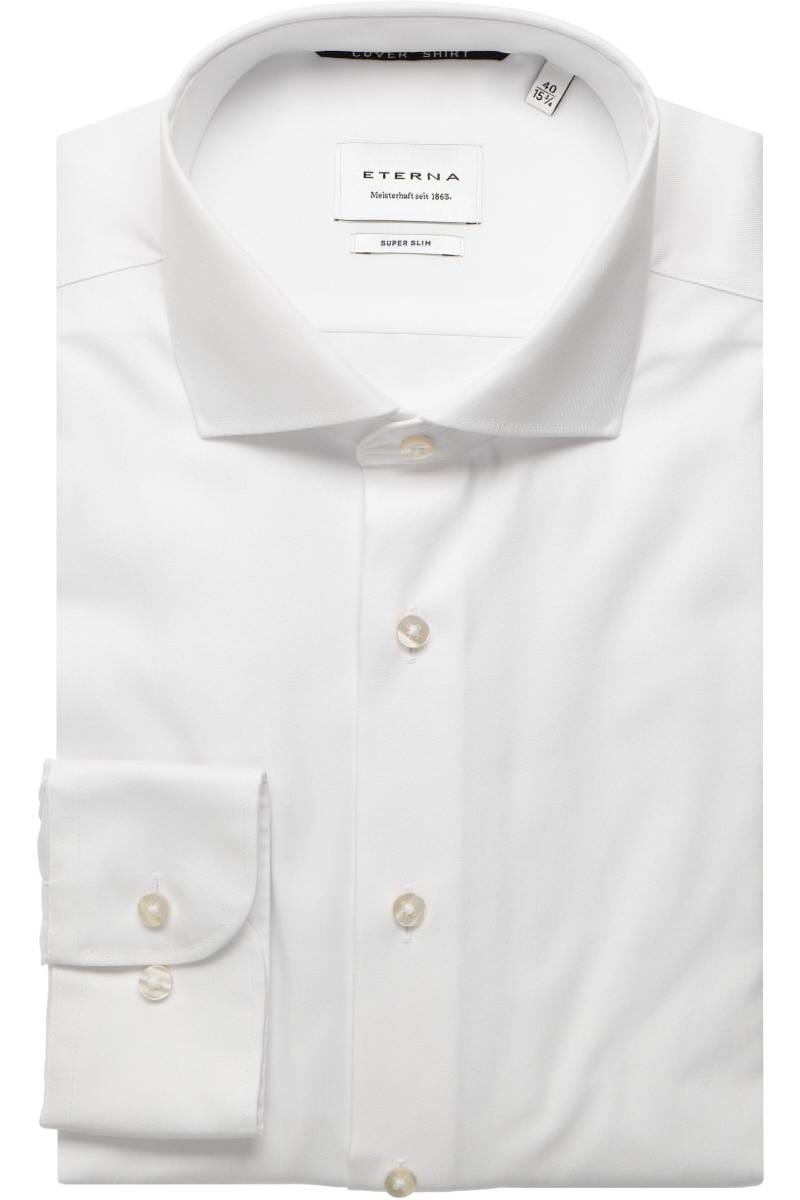 ETERNA Cover Shirt Super Slim Hemd weiss, Einfarbig