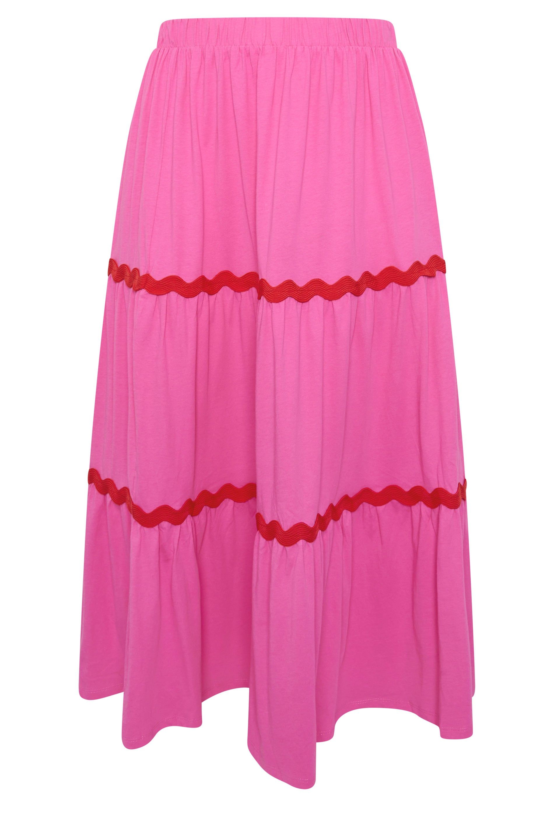 Yours Contrast Swirl Maxi Skirt