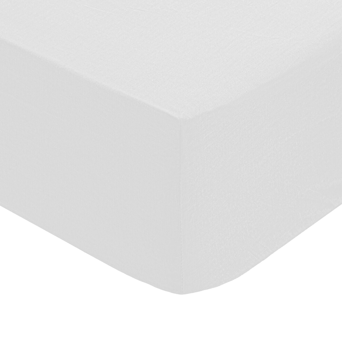 Fitted sheet, percale White, 180x200 cm