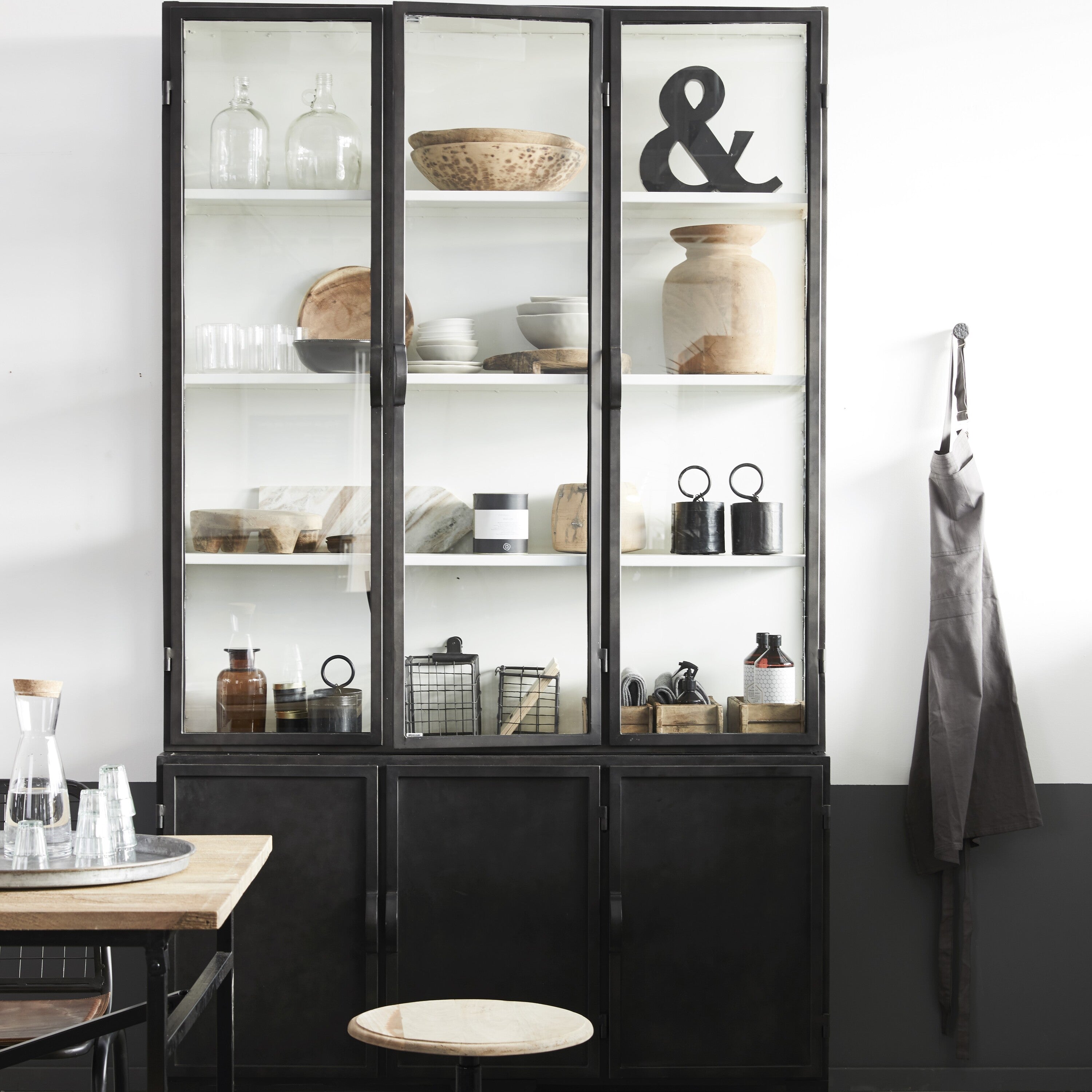 New Routz Detroit Vitrinekast B 142 cm - Zwart