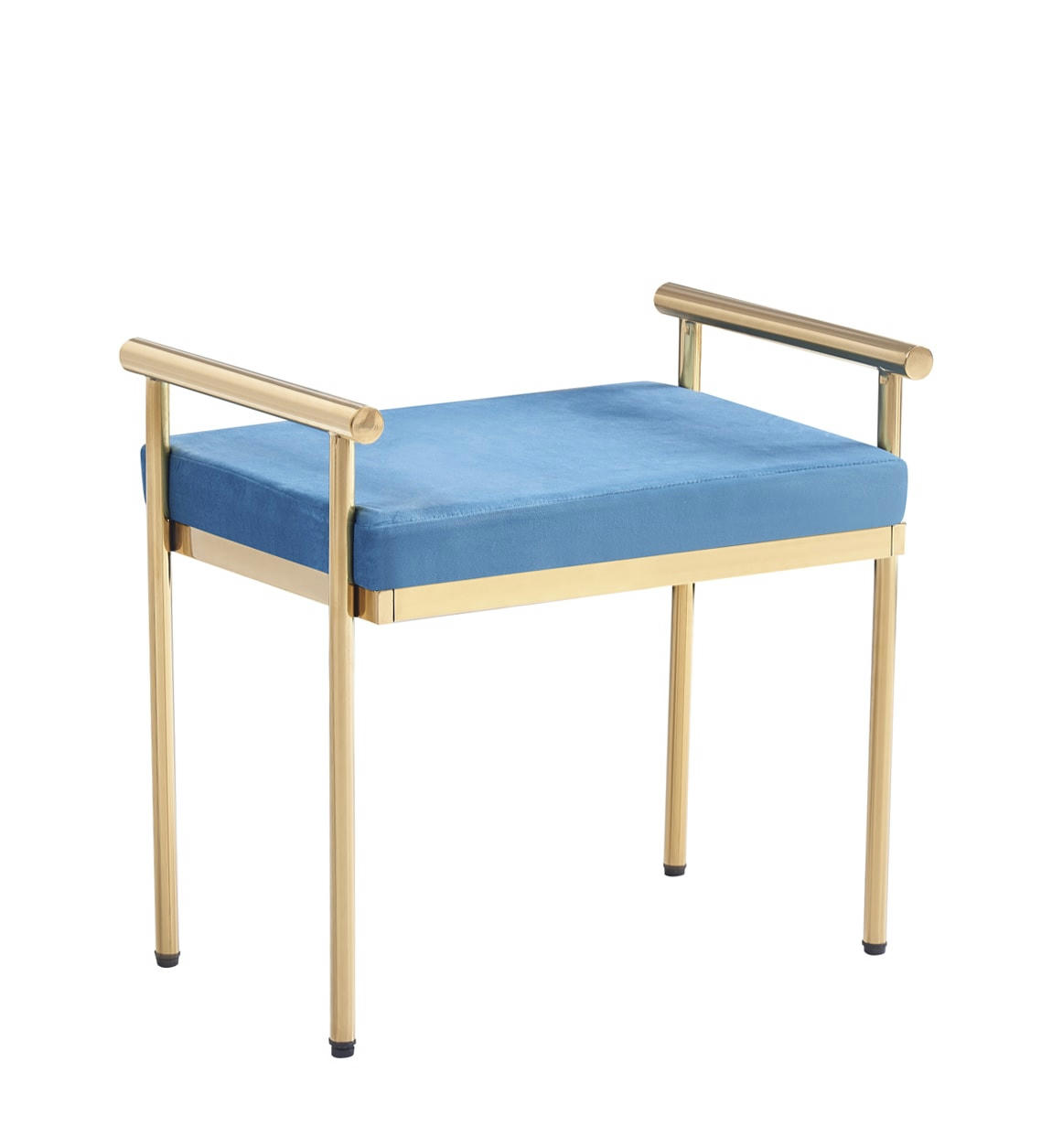 BERLIN - Banquette en tissu et acier inoxydable L 60 cm