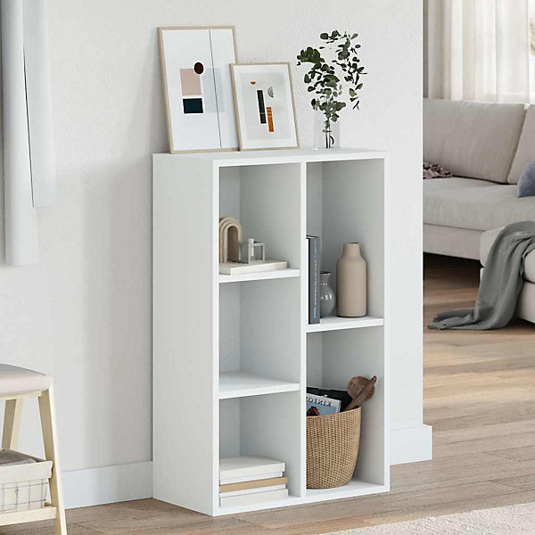 Bibliothèque/Buffet Blanc 50x25x80 cm vidaXL
