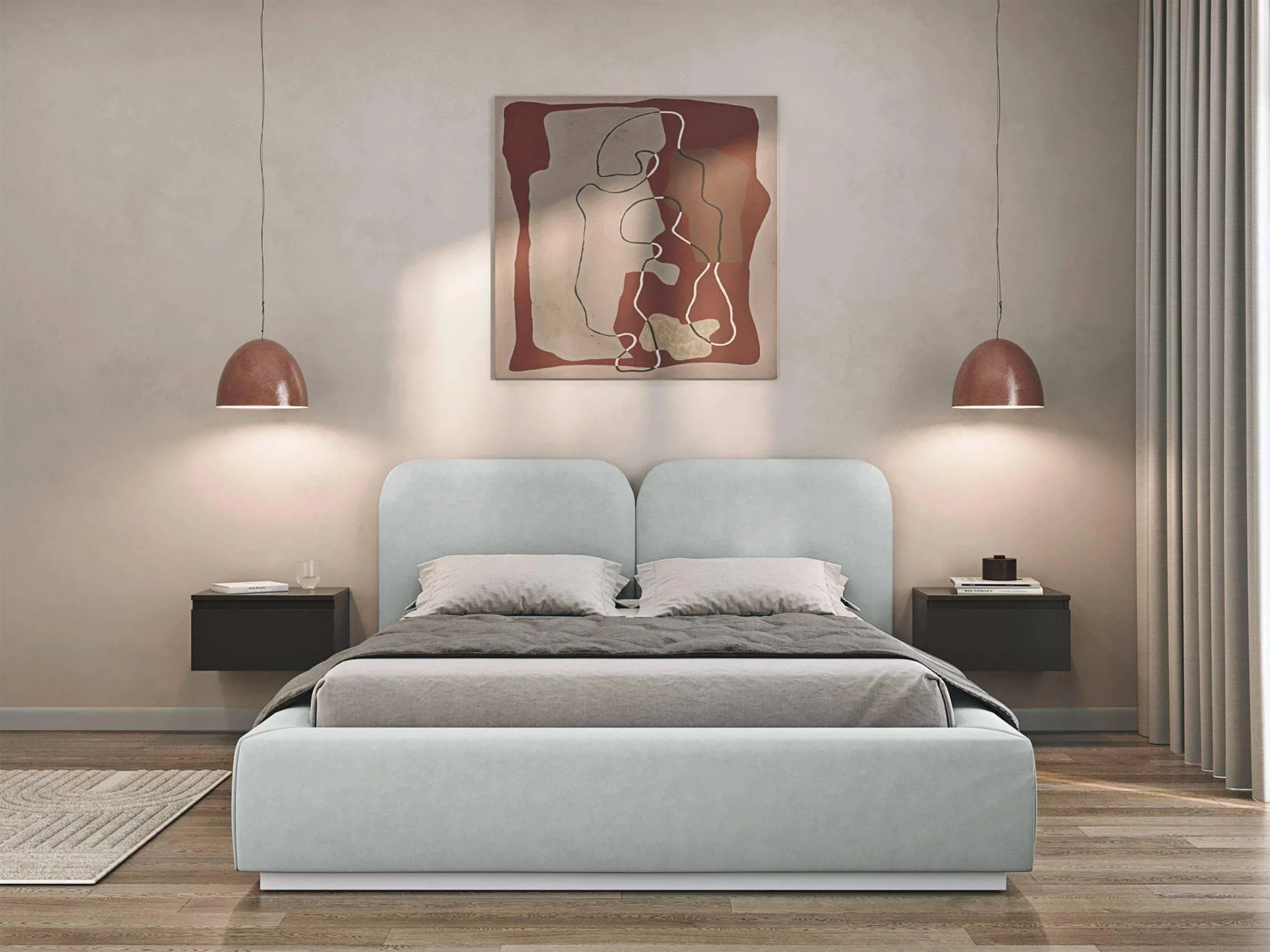 Bedframe Cremona velvet 140 x 200 cm met opbergruimte