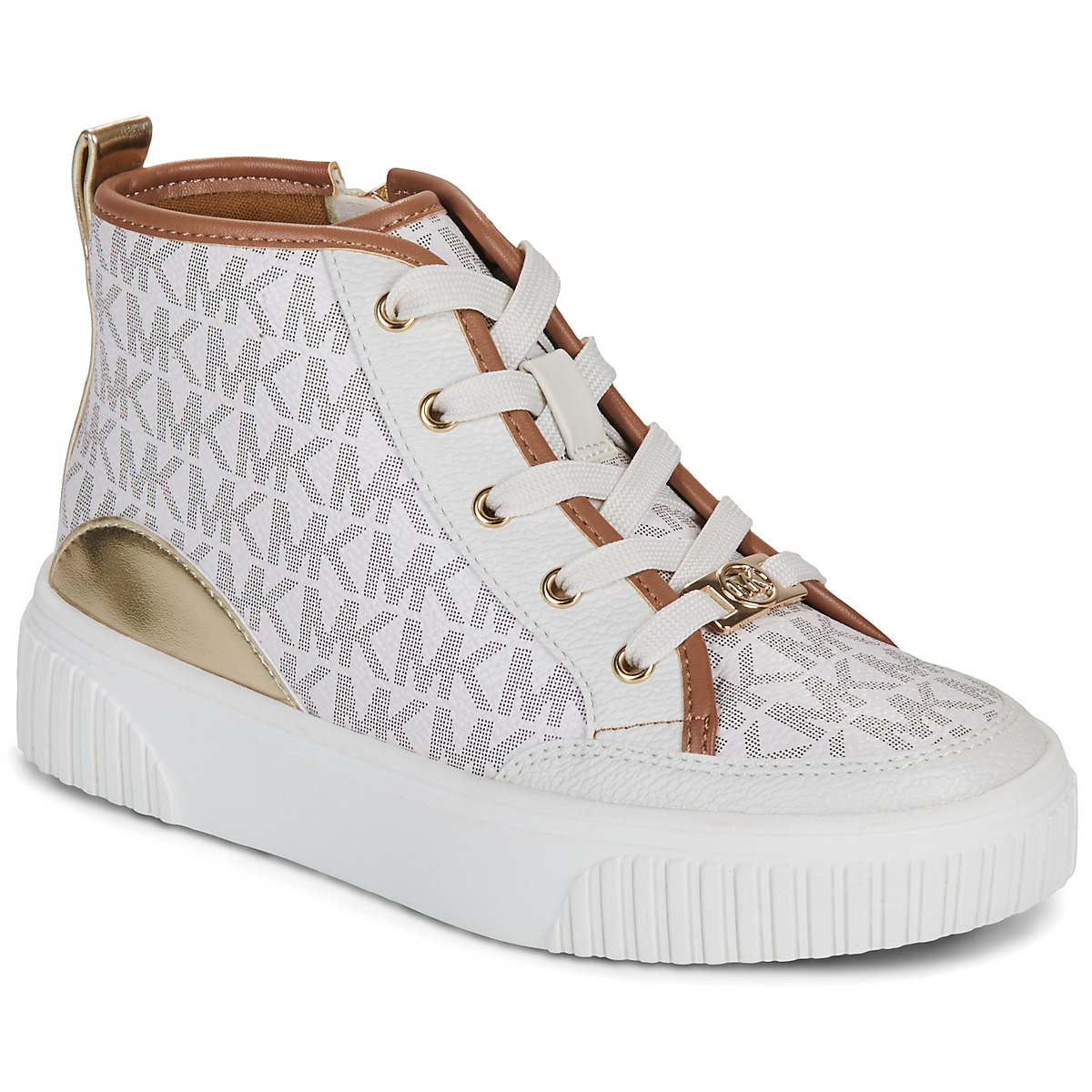 MICHAEL Michael Kors - SHEA SPLIT - Ecru / Cognac / Gold