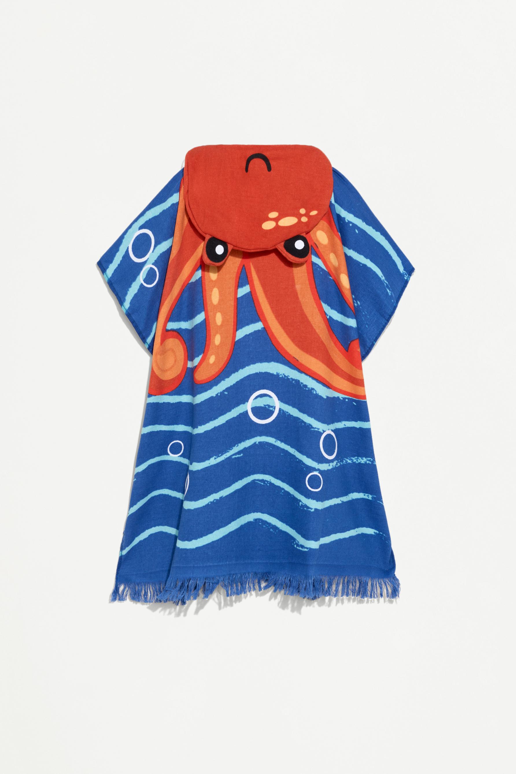 Poncho toalla pulpo