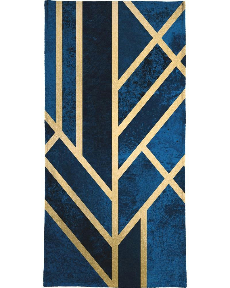 ART DECO MIDNIGHT - Serviette de bain en éponge-velours en multicolore 70x140