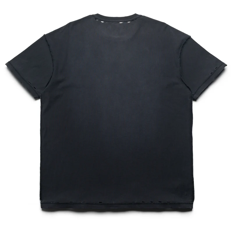 Purple Brand Layered Wordmark Tee - Black
