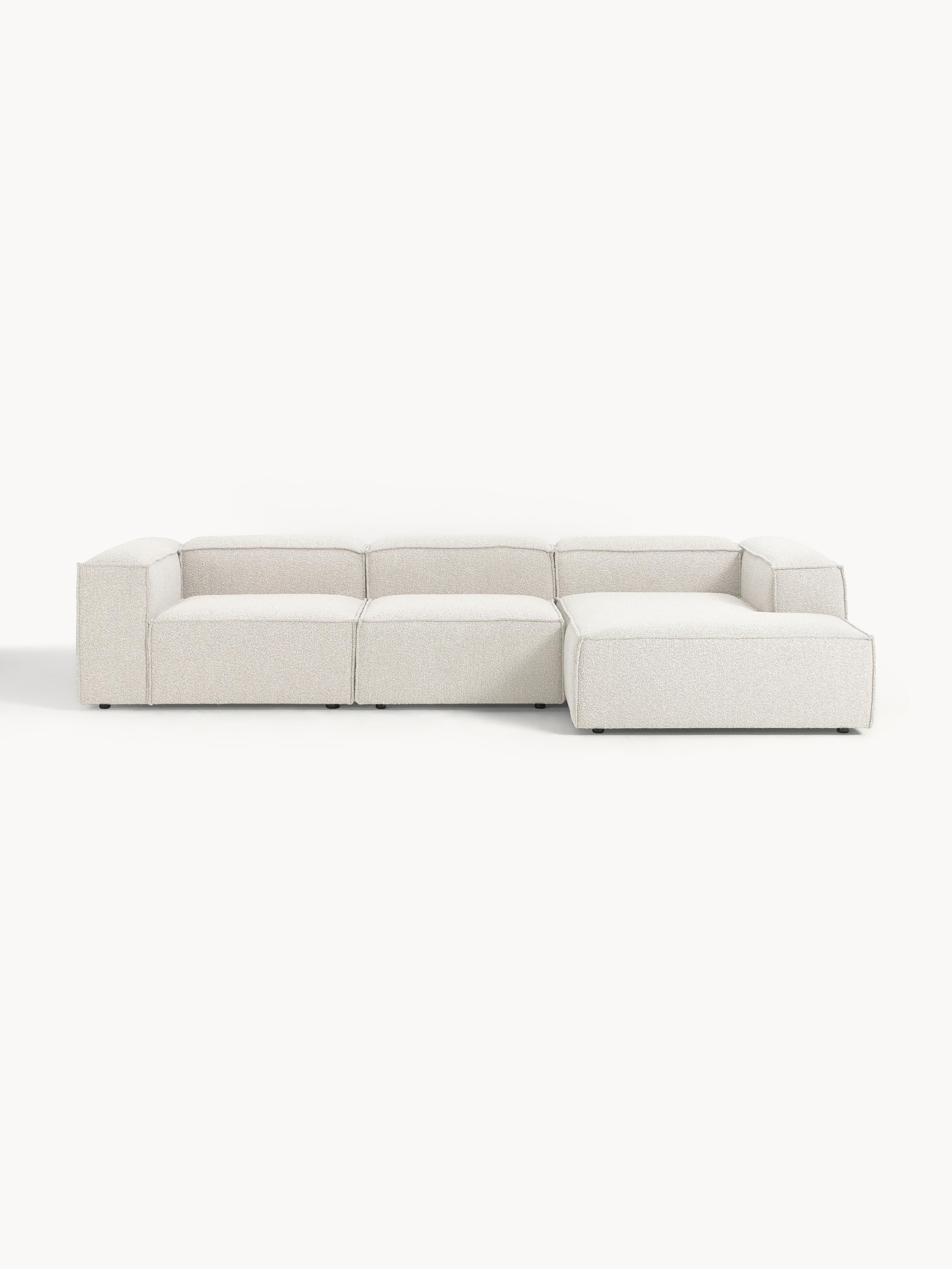 Modulares Bouclé-Ecksofa Lennon (4-Sitzer)