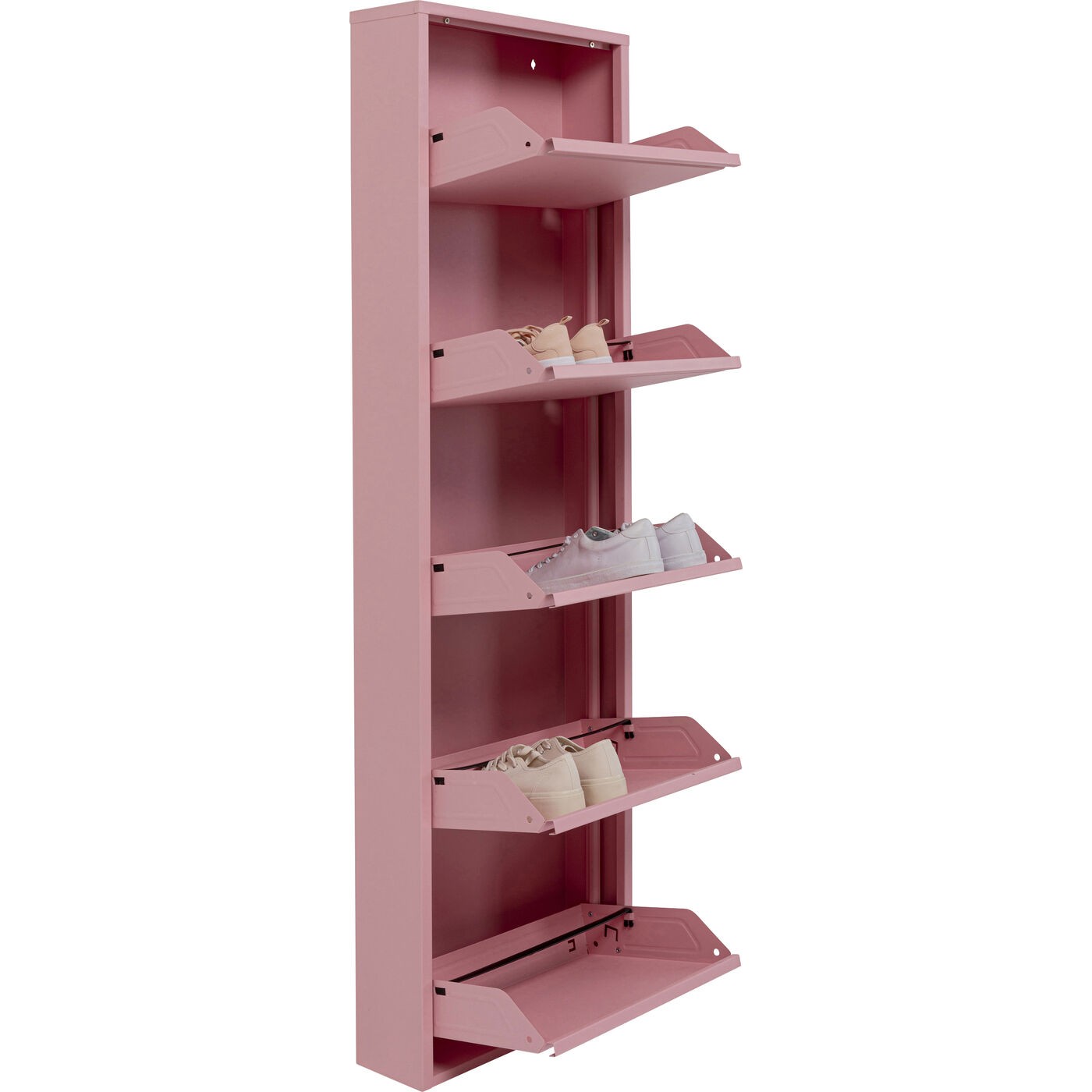 Schoenenkast Caruso roze 5 laden Kare Design