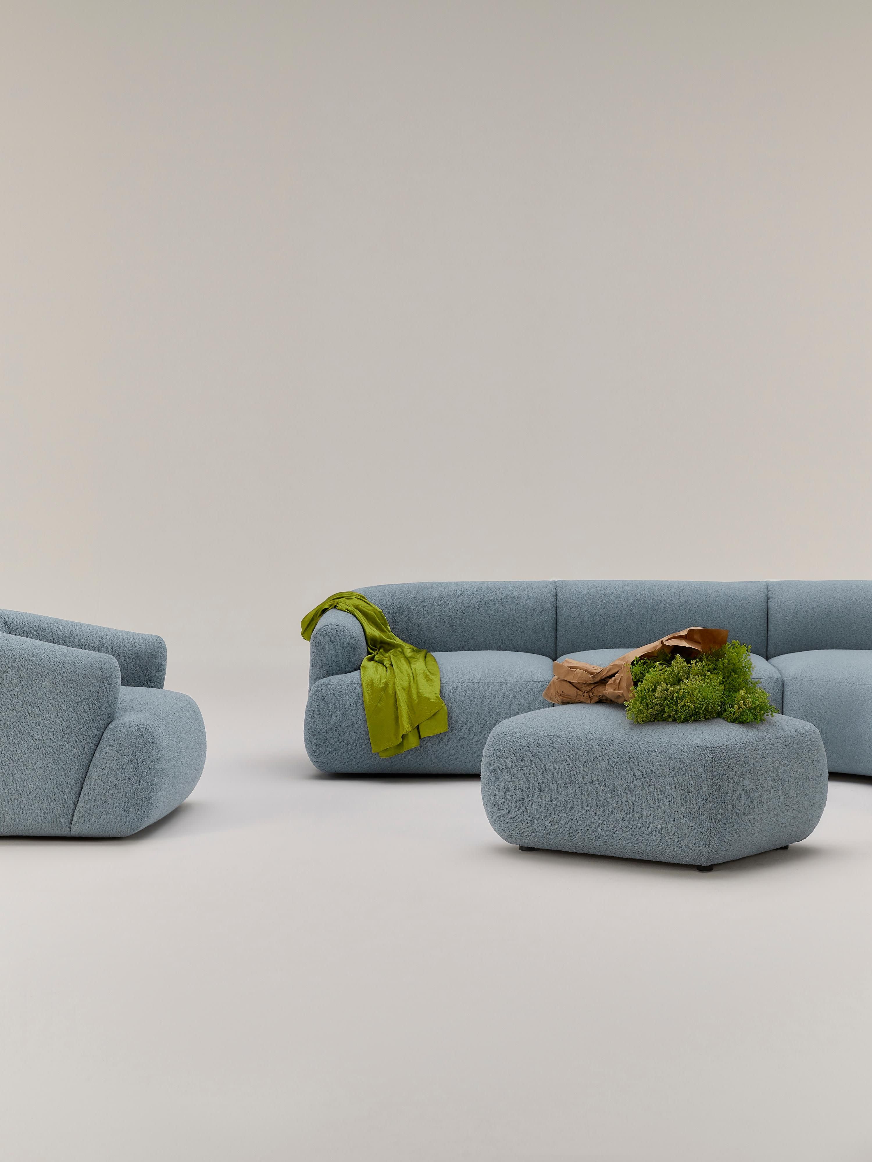 Bouclé-Hocker Sofia
