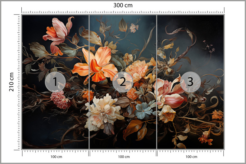 Fototapeta Bukiet W Stylu Vintage 300x210cm
