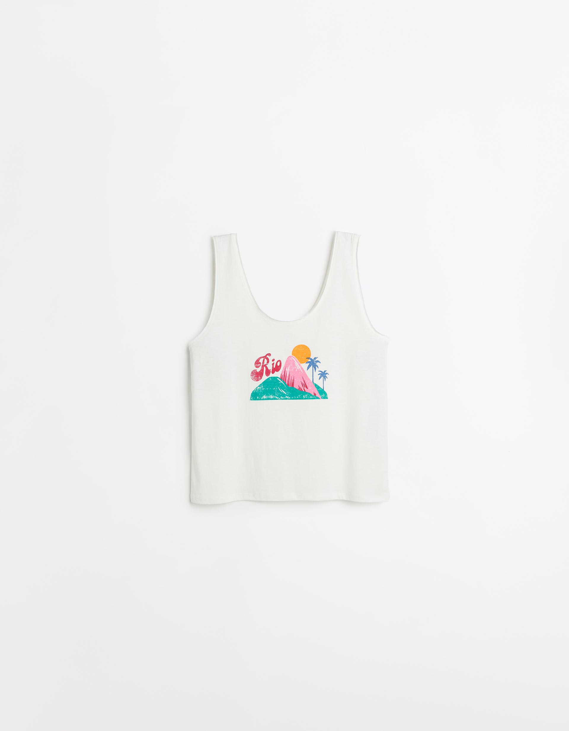 Top Estampado, Mulher, Branco