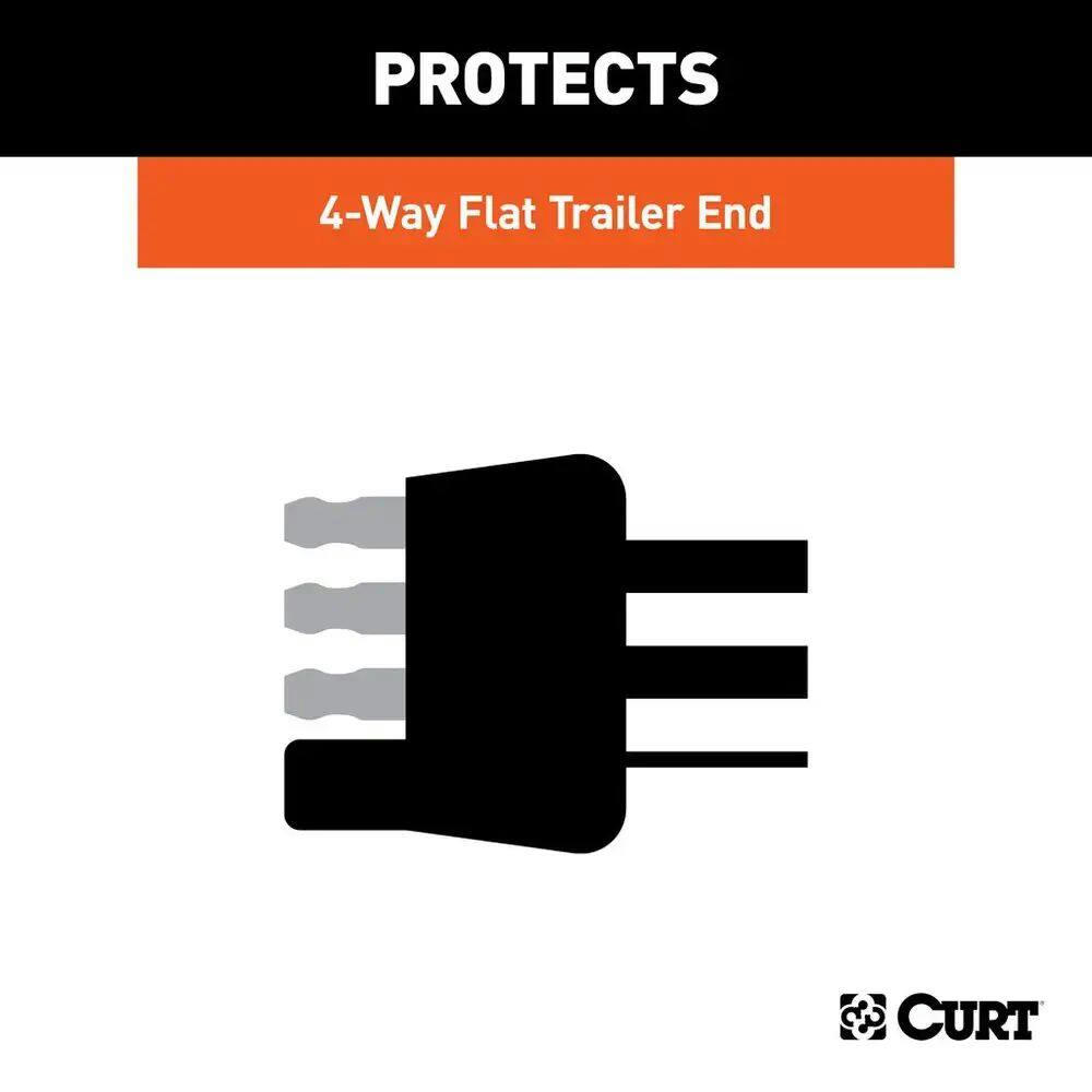 CURT 58750 4-Way Flat Trailer-Side Connector Dust Cover