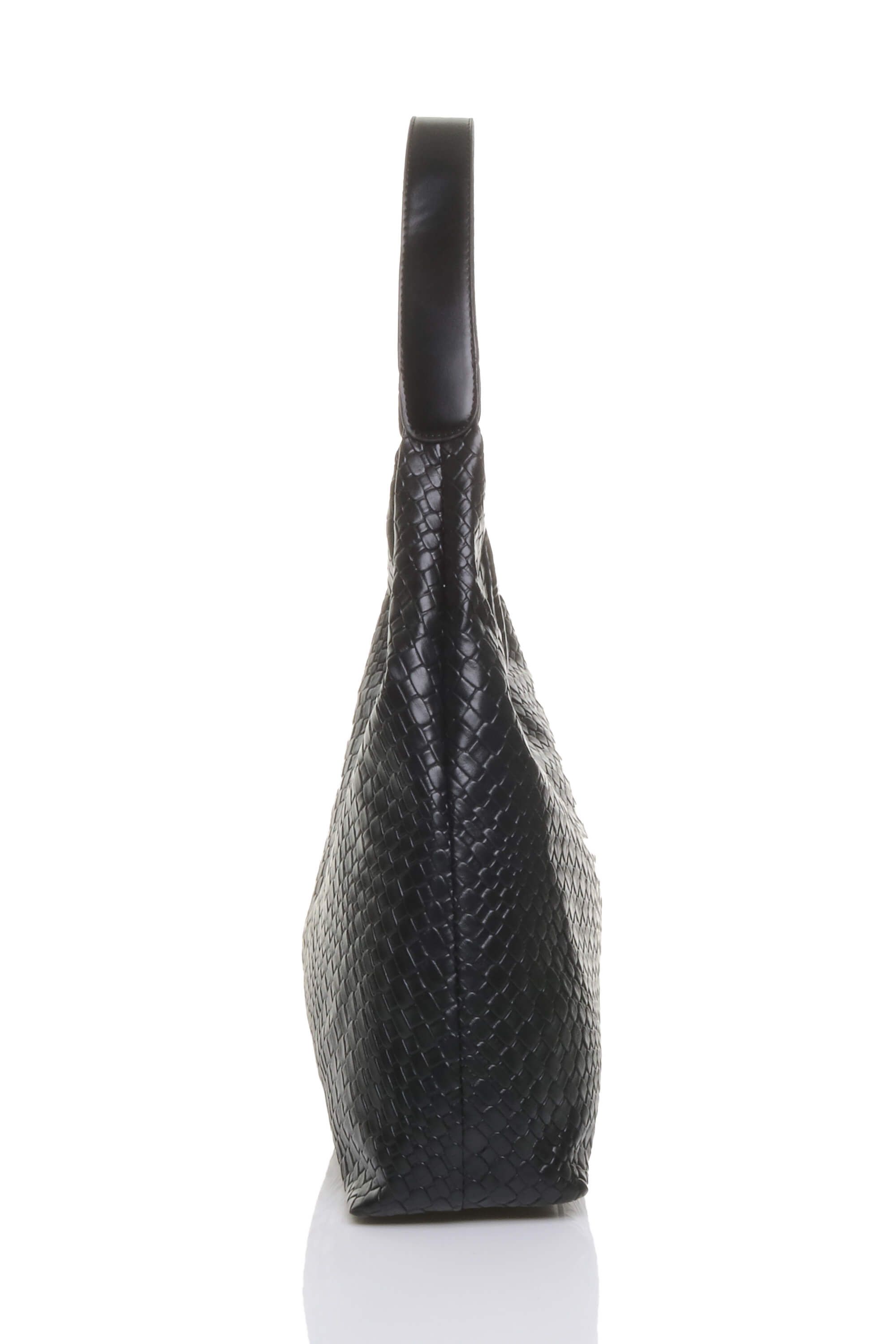 AJVANI Weave Woven Pattern Tote Shoulder Bag