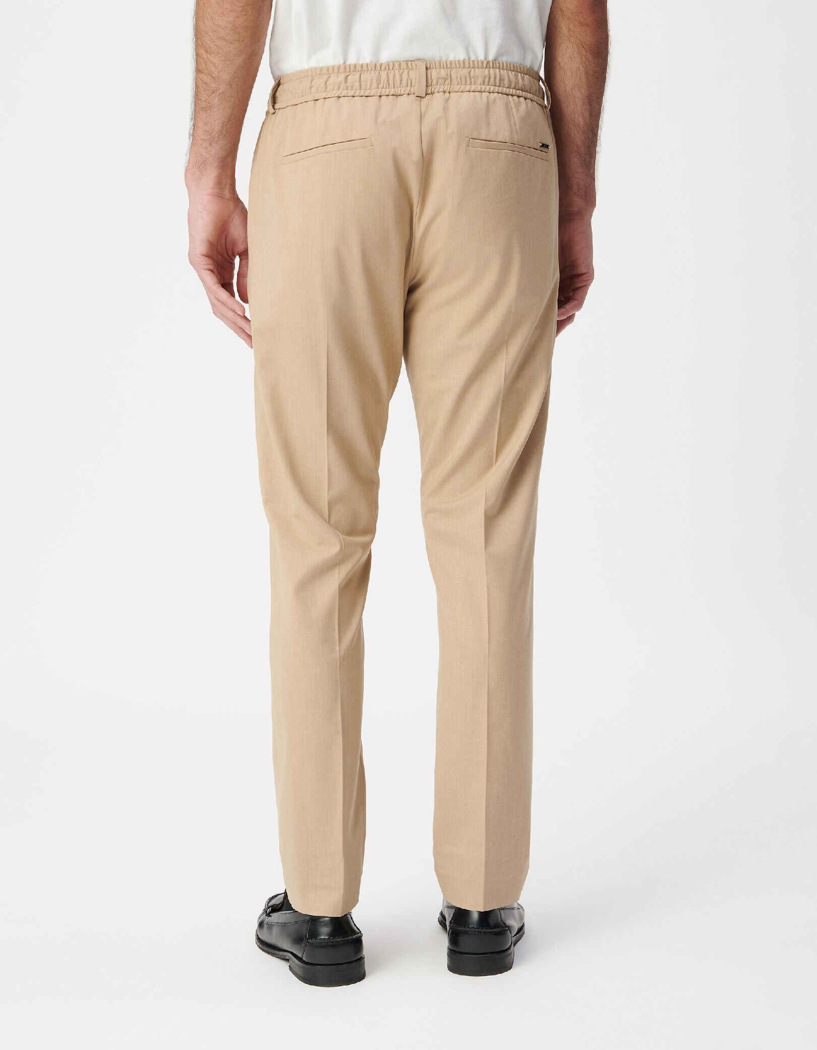 Jogpant de costume beige foncé Homme