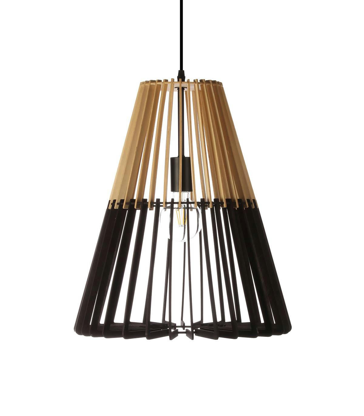 BAHIA - Suspension en bois  noir d. 40 cm