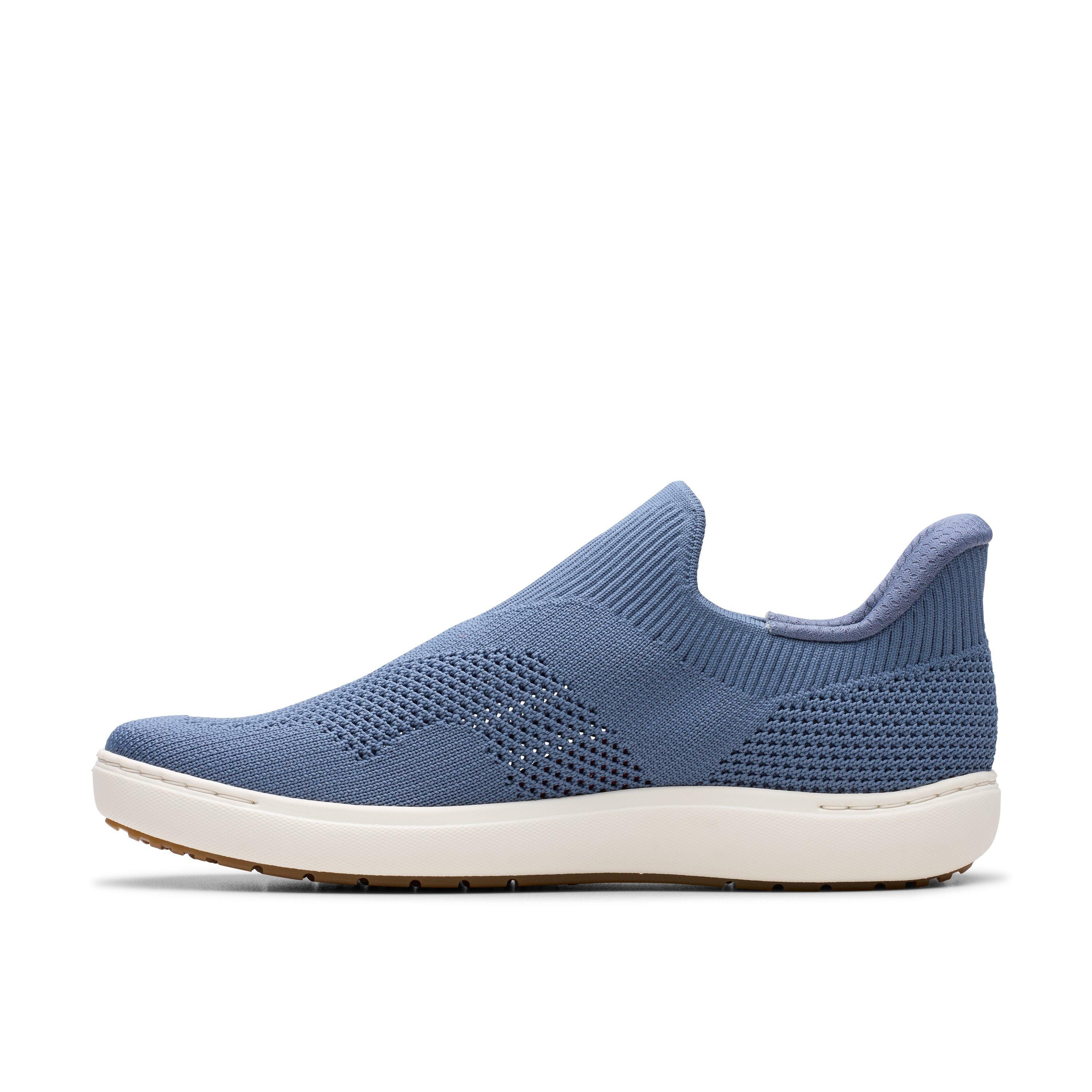 Clarks Nalle Step Blue Grey Slip Ons