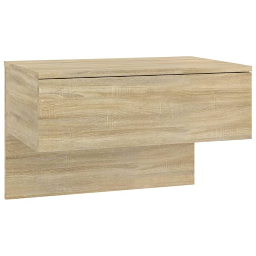 NNEVL Wall-mounted Bedside Cabinets 2 pcs Sonoma Oak