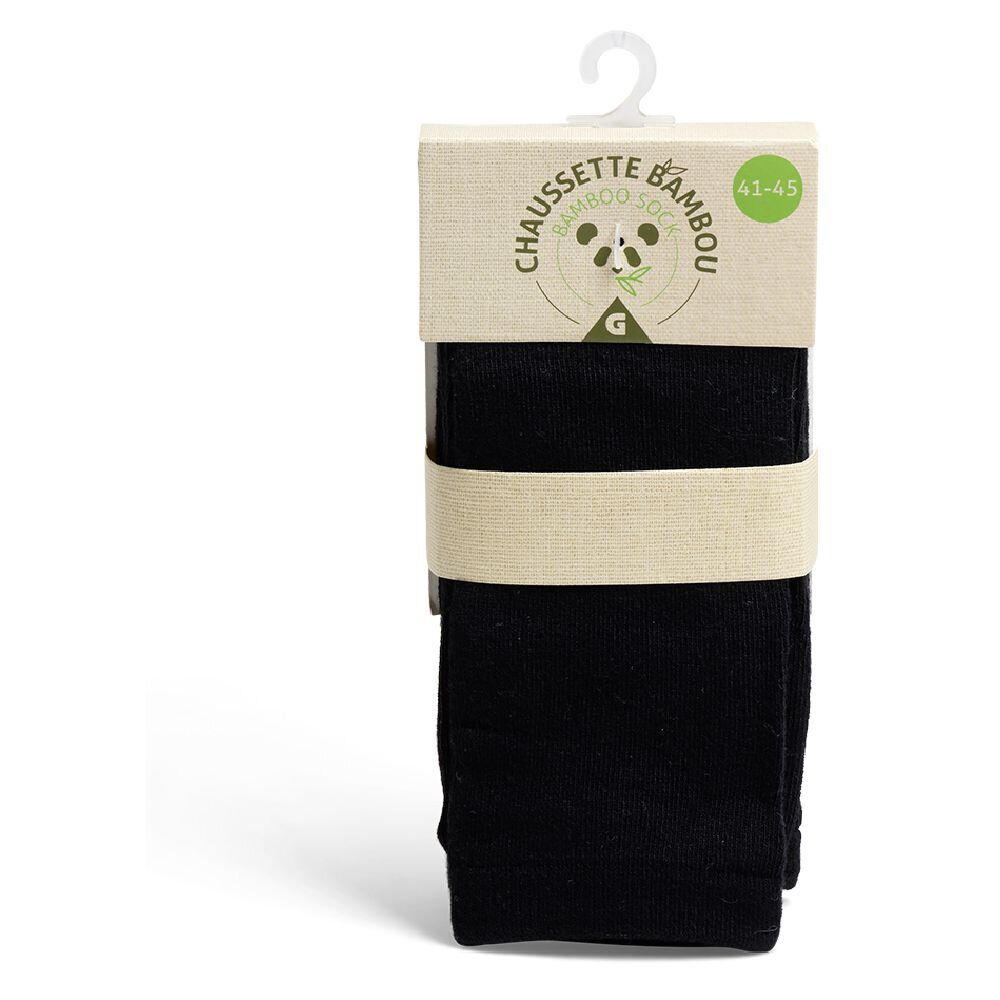 Lot de 2 paires de chaussettes 41/45 en fibre de bambou noir