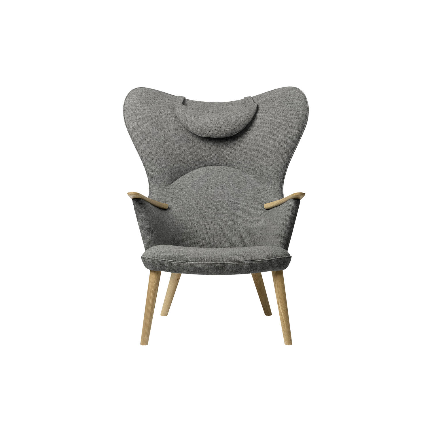 CH78 Mama Bear loungestol, grey/olieret eg